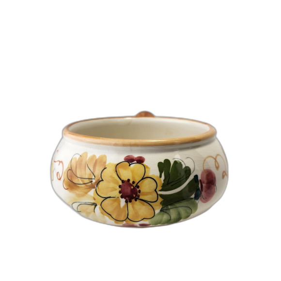 Vintage - Ceramic Fondue Pot - Hand Painted in Portugal For FTD - Picture 2 of 6